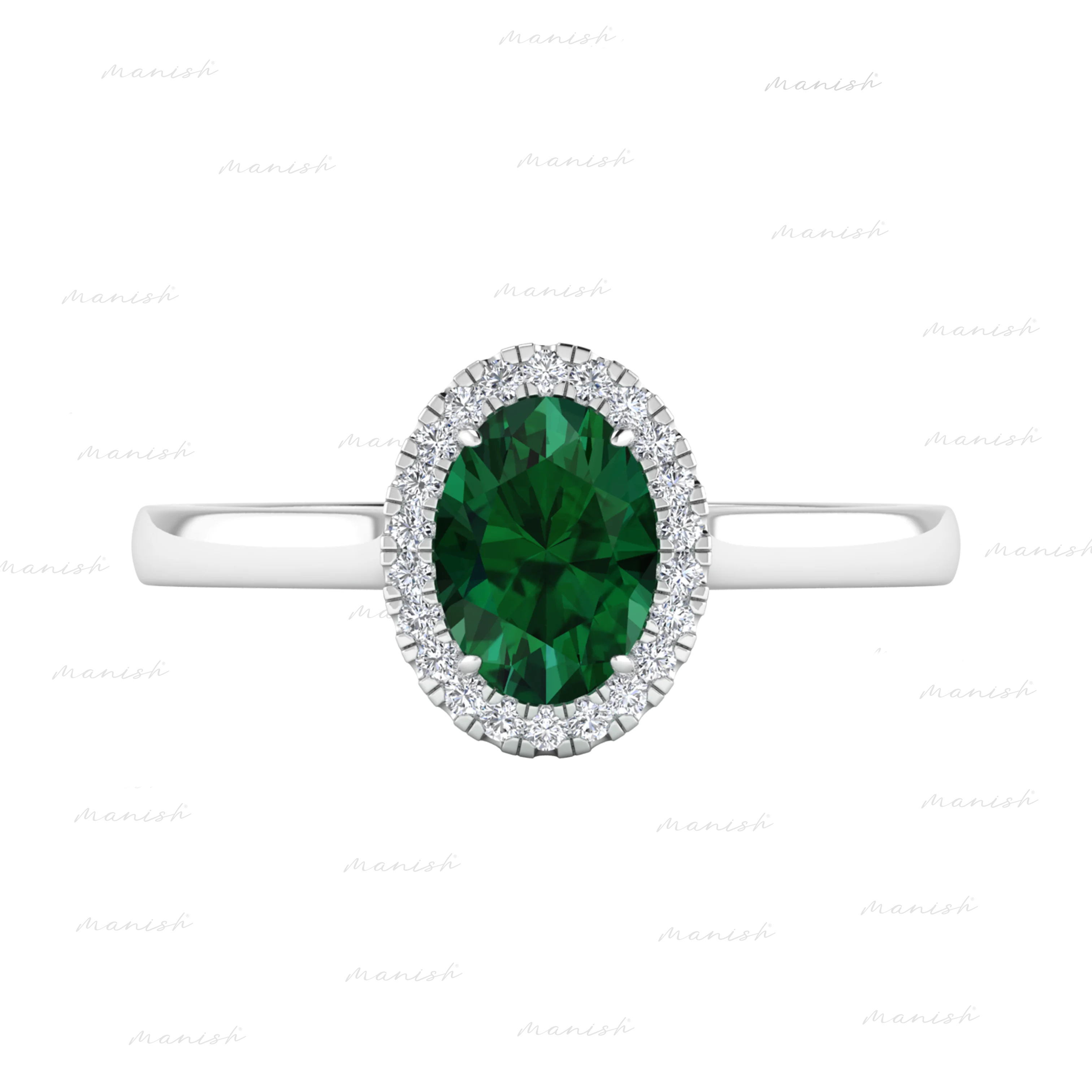 Eden Diamond and Emerald Ring